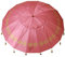 Atosa sombrilla de playa de aluminio modelo con upf 50+ rosa