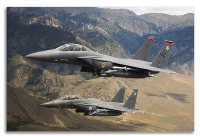 F-15 Poster Kampfflugzeug, Adler-Kampfflugzeuge, dekoratives Gemälde, Leinwand, Wandkunstwerk, Bild, 30 x 45 cm