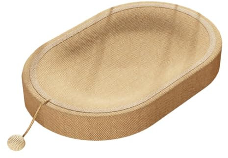 Gralara Cama rascadora para Gatos de Sisal, Cama de salón, Moderna, Resistente, versátil, Nido para Dormir para Gatitos, Almohadilla rascadora para Gatos de