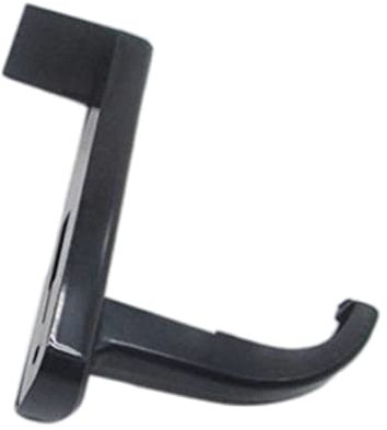 BEAHING Headphone Stand Plastic Internet Bar Headset Stand Monitor Edge Headset Hanger Hook Holder with Back Adhesive Black Headphone Stand