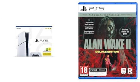 Playstation 5 Console Edizione Standard Slim & Alan Wake 2 Deluxe Edition