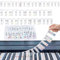 Removable Piano Keyboard Note Labels, Washable Beginners Piano Notes Overlay Strips, 88-Key Full Size Silicone Piano Notes Guide Labels, Reusable Key Music Notes Letter Label