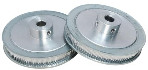 TH1000XUE 1 STÜCKE for gt2 100 Zähne Riemenscheibe Bohrung 6,35mm 8mm 2GT Zahnriemenscheibe for Riemenbreite 6/7mm Zahnräder Synchronräder 2GT Riemenscheibe 100 T(8mm)