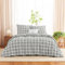 WAVVE Bettwäsche 155x220 3teilig Bettbezug - Bettwäsche-Sets 155 x 220 cm mit 2 Kissenbezüge 80x80 cm, ÖKO-TEX, Grau