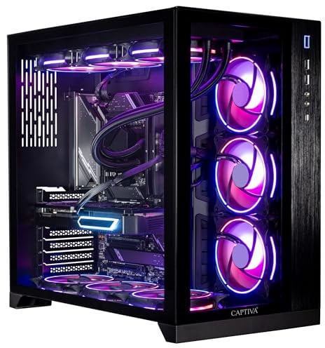 CAPTIVA Highend Gaming R90-322 AMD Ryzen? 9 9900X3D 64 GB DDR5-SDRAM 2 TB SSD NVIDIA GeForce RTX 5070 Ti Windows 11 Home Midi Tower PC Nero