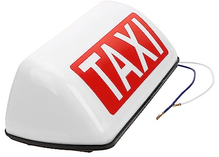 Anneome Luz Indicadora de Señal Superior de Taxi LED de Plástico Diseño Retro y Base Fija, Práctica para Variedad de Escenarios de Uso en Automóviles Color Aleatorio