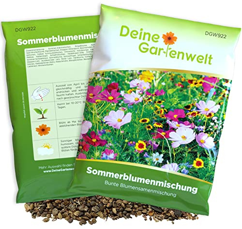 Sommerblumenmischung - 1 kg Samen für Sommerblumenwiese - Sommerblumen Saatgut für bunte Blumenwiese