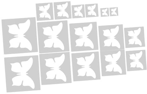 ADOCARN 16 Stück Inkjet-vorlage Malschablonenvorlage Diy -handwerksvorlage Zum Malen Schmetterlingsvorlage Schablonen Zum Malen An Wänden Diy-vorlagen Zum Basteln Das Haustier Weiß