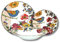 Leonardo Luxury Home Design Piatti Porcellana Set 18 Pezzi per 6 Persone Japan Birds Servizio Elegante e Raffinato Uccelli Giapponesi Adatto a Lavastoviglie Forno e Microonde (18 Pezzi)