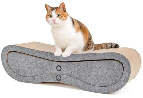 CanadianCat Company Kratzbrett-Set Orbit & Satellite | Kratzpappe mit Filz | 84 x 24 x 23 cm