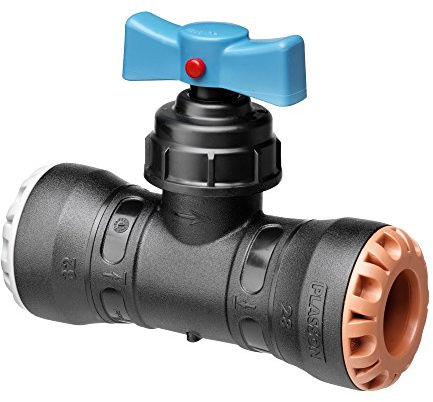 Plasson - Raccords PEHD Plasson encliquetables - Vanne encliquetable tube PE Ø32 - Cuivre Ø28 - Série 1 - Plasson