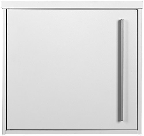 Wand-Briefkasten weiß - MOCAVI Box 101 - Postkasten modern - Wetterfest & Rostfrei - Groß für DIN A4 - Deutsche Qualität - Robust & Hochwertig - Design Briefkasten