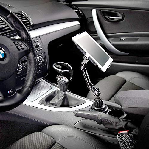 Infuu Holders KFZ Metall Becherhalterung Getränkehalter Aluminium für Tablet 10-15 Zoll Apple iPad Pro 12,9 Galaxy Note Pro XXL 104-pro