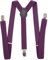 Herren-Hosenträger 2,5 cm elastisch, verstellbar, Y-Rückenteil, violett, Einheitsgröße