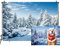 CSFOTO 2,4 x 1,8 m Winterszene Fotohintergrund Winter Berg Hintergrund Banner Winterlandschaft Weihnachtsbaum Hintergrund Frozen Fotohintergrund Winterwunderland Hintergrund Kinder Erwachsene