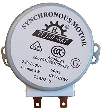 WuYan Motore micro sincrono AC 220-240V 4W 4RPM diametro 48mm per ventilatore ad aria calda 50Hz CW/CCW TYJ50-8A7 Motore per forno a microonde