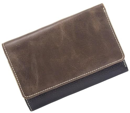 Sunsa Geldbörse. Damen große Geldbeutel. Leder Portemonnaie mit RFID Schutz. Brieftasche mit viele Kreditkarten Fächer. Geldtasche Wallet Purses for Women 81631
