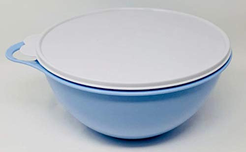 TUPPERWARE Rührschüssel Maximilian 2750 ml 2750ml 2,75 Liter pastell hellblau blau weiß Salat Mini Schüssel Salatbar