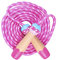 Springseil Kinder,Rosa Seilspringen Für Kids Mädchen,2.8 M Verstellbares Sprungseil/Rope Skipping Seil/Speed Jump Rope/Skipping Rope Mit Holzgriff Und Baumwolle Für Fitness Training Crossfit