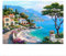DCIDBEI (50x40cm/19x15 Zoll 5D DIY Quadratische Diamanten Malerei Strand Landschaft Square Diamond Painting Full Drill Stickmuster Mosaik Kreuzstich Leinwand Wandkunst Aufkleber Familien Ornamente