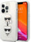 KARL LAGERFELD KLHCP13LKCTUGLS Hülle für iPhone 13 Pro / 13 6,1 Silber Glitter Karl`s & Choupette