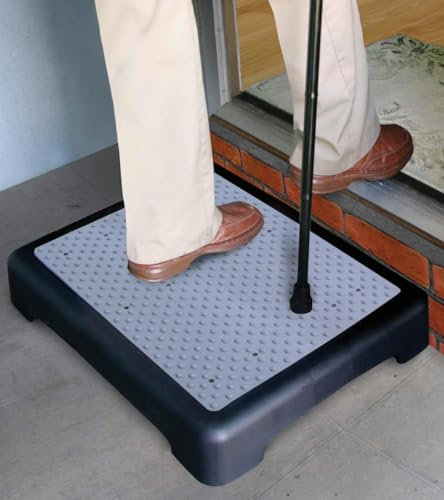 Easylife Half Step, Non-Slip Mobility Aid, Non-Slip Step, Bed Steps for Elderly, Caravan Steps, L49 x W39 x H10cm, Holds 31 Stone - Fully Guaranteed