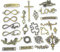 HERZWILD Schmuckverbinder Metall 50pcs gemischte charms anhänger set DIY Schmuckanhänger Herz Schmuckverbinder DIY Basteln Charms Anhänger Halskette Armband Making Zubehör (Bronze)