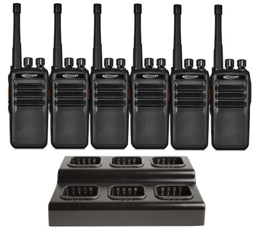 Kirisun DP405S Two Way Digital Radio PMR446 Licence Free Walkie Talkie - Six Pack