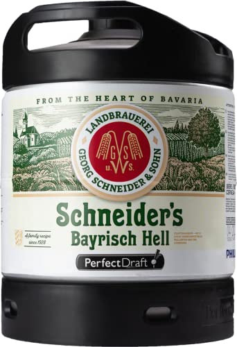 Perfectdraft Fässer - Bier passend für Zapfanlage für Zuhause. Inklusive 5 Euro Pfand (Schneider´s Bayrisch Hell)