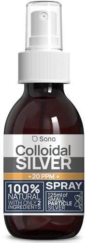 Kolloidales SilberSpray 125 ml ● Premium Silber Spray Für Mensch, Hund & Katze ● Carbon Neutral ● 100% natürlich mit 2 Zutaten 20 PPM