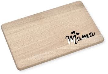 KATINGA Frühstücksbrett Mama Ausschnitt zum Muttertag (Mama)