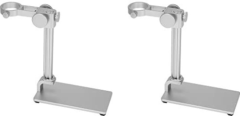 biyan 2X Ständer Halterung Aus Aluminium Legierung USB Mikroskop Ständer Halterung Mini Tritt Brett Tisch Rahmen für Das Löten von Mikroskop Reparaturen