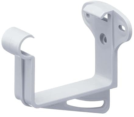 INEFA Stirnbretthalter, Rinnenhalter kastenförmig NW68 / 68mm 20 Stück, Weiß, Dachrinnenhalter aus PVC-U Kunststoff für Kastenrinnen, Made in Germany