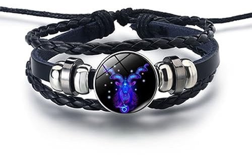 Hawtrytoa Zodiac Signs Spirit Bracelet, Zodiac Bracelet, Spirilet Bracelet Zodiac Manifestation, Handmade Woven Adjustable Bracelet (Capricorn)