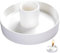 Tazón para Sahumerios, Porta Incienso de Cerámica 3 en 1 Porta Salvia Quemador de Incienso Plato para Sahumerios Porta Velas Kit de Limpieza Espiritual para Meditación Sala de Yoga, Blanco