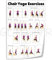 GLTLGBPR Lehrtafel für Yoga-Übungen, Yoga-Posendiagramm für Senioren, Wandkunst, Leinwanddruck, Büro, Schlafzimmer, ästhetisches Poster, 20 x 30 cm, ungerahmter Stil