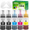 E104 Tinte kompatibel mit Epson E104 Tintenfehlflaschen für EcoTank ET-1810 ET-2870 ET-2720 ET-2715 ET-2721 ET-2712 ET-2810 ET-2820 ET-2821 ET-2825 ET-2826 ET-4700 ET-4800 (5 Pack 2BK/C/M/Y)
