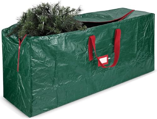 Weihnachtsbaum Aufbewahrungstasche, Weihnachtsbaum Tasche Mit Reißverschluss Und Tragegriff, Tannenbaum Aufbewahrung Tasche, Weihnachtsdekoration Aufbewahrung (122 * 34 * 51CM,Grün)