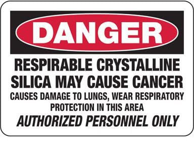 Señales De Peligro: Sílice Cristalina Respirable Señal De Advertencia Cartel De Chapa Retro Carteles De Pared De Metal Decoración Letrero De Estaño Para Tienda Jardín Bar S