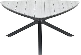 Gardissimo Gartentisch Esstisch Armati dunkel 170 cm Triangel, Tisch Aluminium Nonwood Wetterfest Outdoor anthrazit pflegeleicht