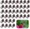Tyqour 40 Stück Orchideen Klammern Pflanzenclips Klein Wiederverwendbare Blumenklammern Garten Pflanzen Clips Orchideen Clip Kunststoff Pflanzenklammern für Unterstützen und Halten Pflanze