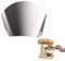 Lyreh Mixer Pouring Chute Compatible with Kitchenaid Stainless Steel Mixing Bowl, Stainless Steel Pour Chute Mixer Accessory Kitchen Good Helper