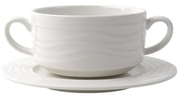 Holst Porzellan MD 125 MD 2-tlg. Porzellan Suppentassen-Set 0,25 l Melody 9,6 x 14,2 x 5,5 cm 2 Sets