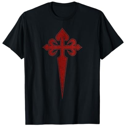 Kreuz von Santiago Schwert Kreuzritter Katholisches Symbol T-Shirt