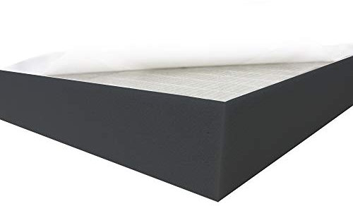 Dibapur ® Black FSE • Flamm hemmend SELBSTKLEBEND Raum Akustik Schaumstoff Dämmung Schallschutz (50x50x8 cm)