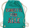 Turnbeutel Rucksack - Karneval & Fasching - Taschen - Konfetti für Alle I - Unisize - Türkis - beutel köln karnevalsbeutel faschings karnevalsmotiv stoffbeutel kamelle tasche karnevalstasche