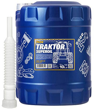 1x10 Liter MANNOL Traktor Superoil SAE 15W-40 ink. Ablaufschlauch