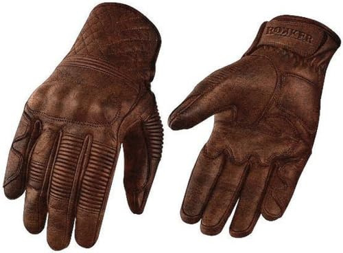 Rokker Tucson Motorradhandschuhe, braun, L
