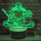 Jinson well 3D eishockey spieler Nachtlicht Lampe optische Nacht licht Illusion 7 Farbwechsel Touch Switch Tisch Schreibtisch Dekoration Lampen perfekte mit Acryl Flat USB Spielzeug
