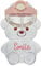 Merrwon Cute Teddy Bear Water Bottle, Kawaii Bear Shaped Water Bottle with Straw and Stickers Bear Drinks Bottle, Leak Proof Drinking Water Bottle with Shoulder Strap for Girls Travel School 1.4L